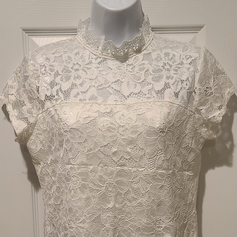 Adiva White Lace Top